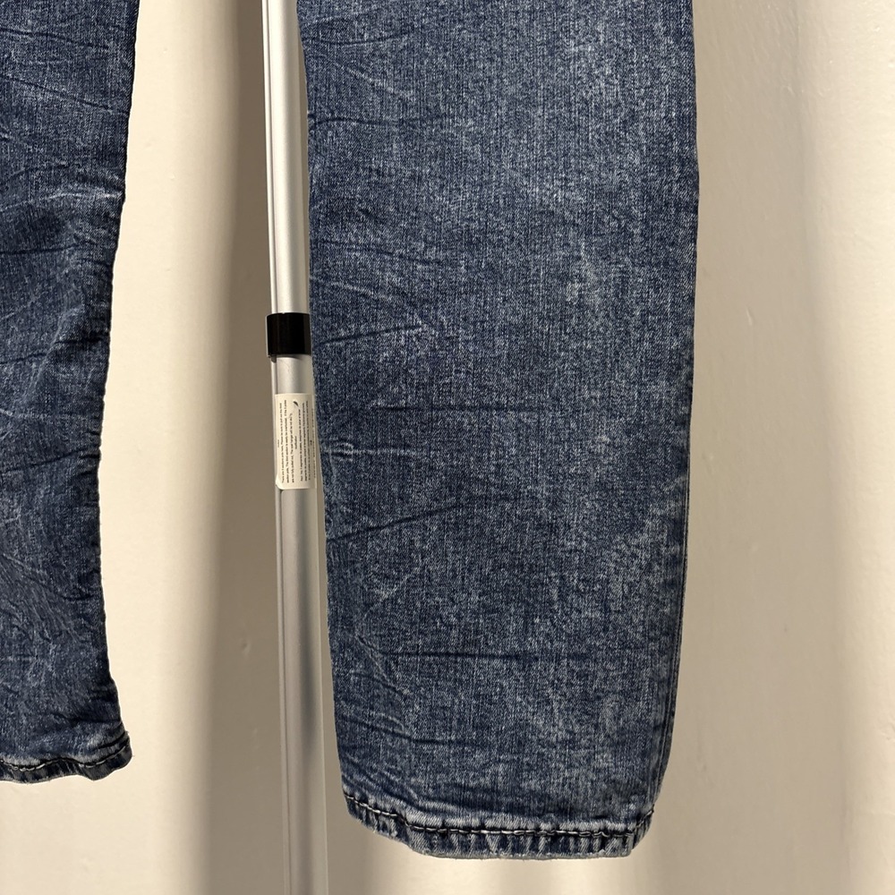 Rock Revival Eben Straight Leg Jeans Mens Size 30 Distressed Blue Acid Wash - Picture 5 of 14